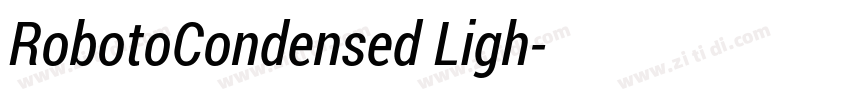 RobotoCondensed Ligh字体转换